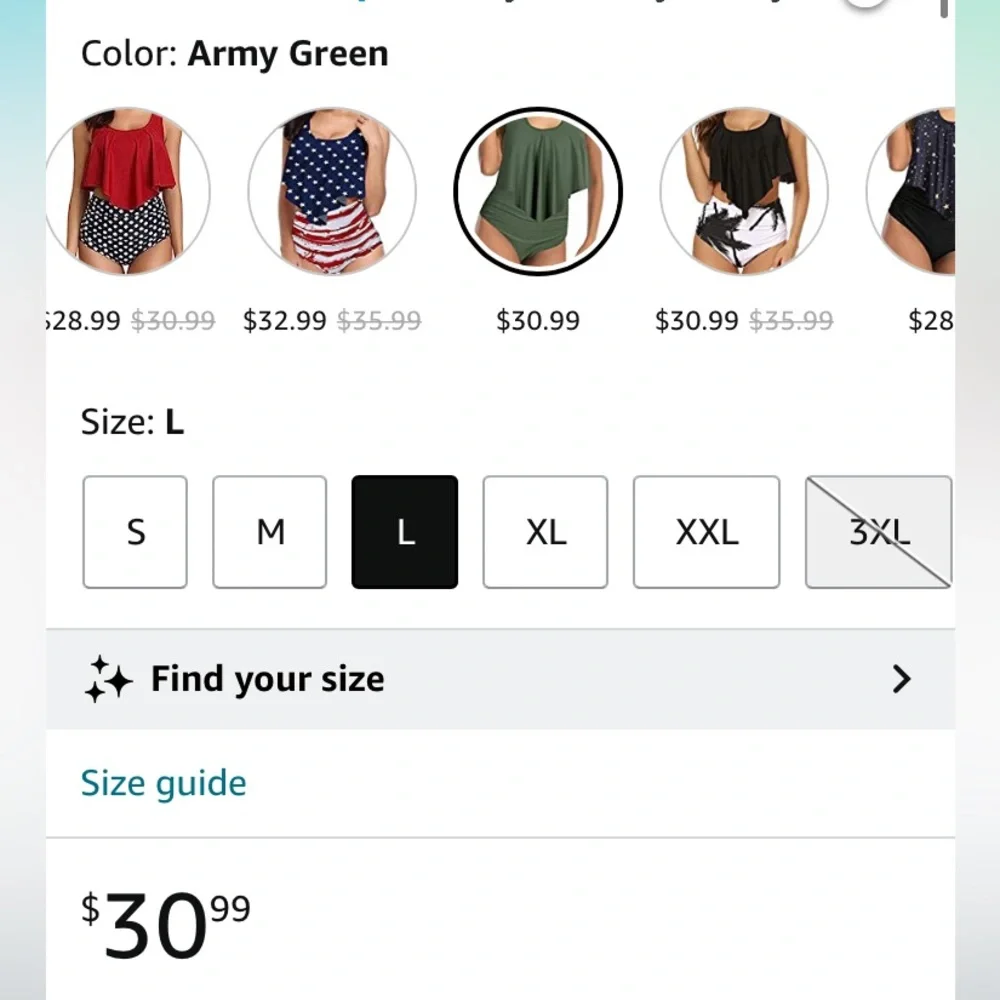 NWT Adisputent High Waisted Tummy Control Tankini